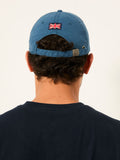 FatFace blue herringbone baseball cap (British brand)
