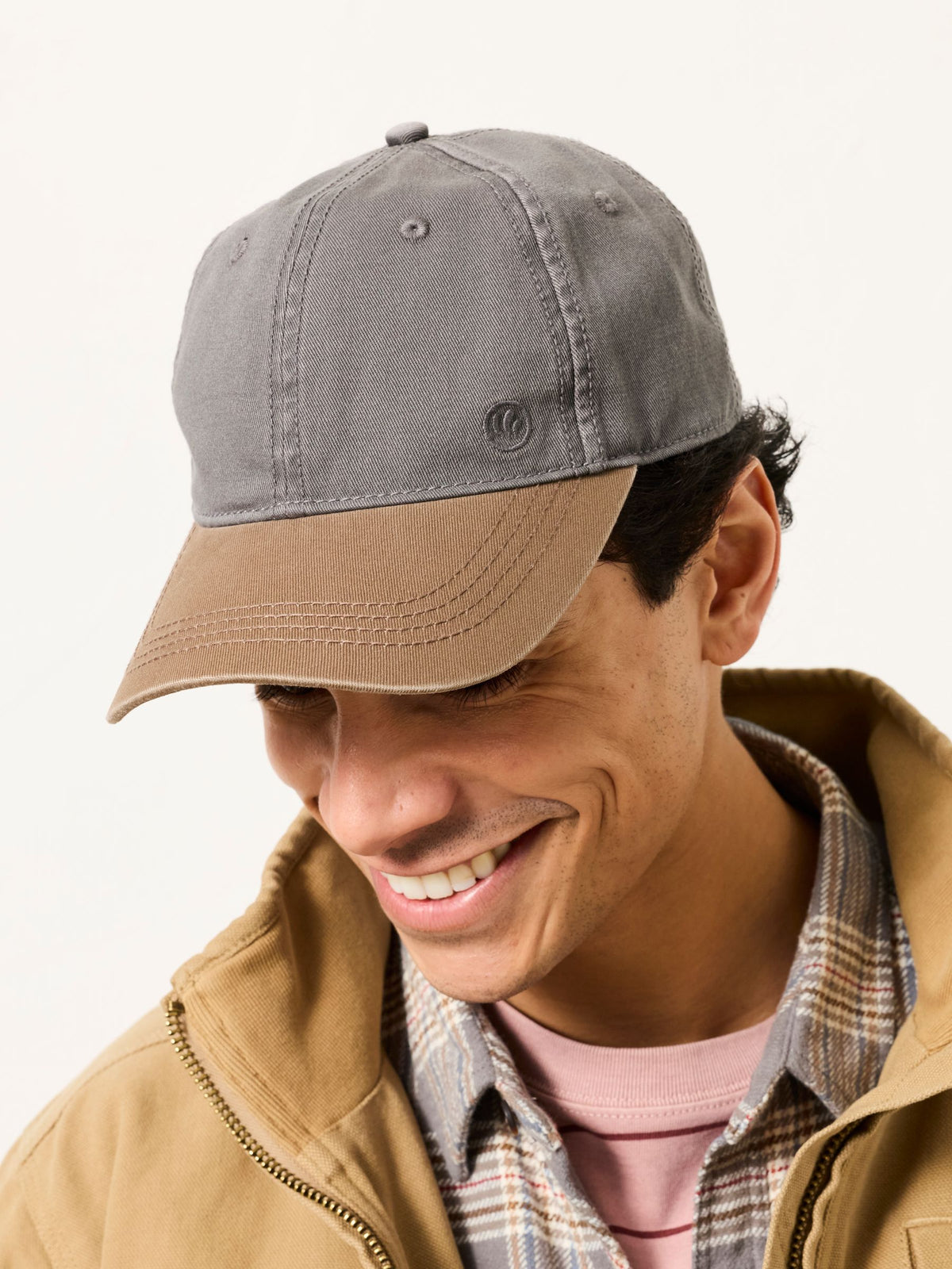 FatFace grey colour block baseball cap - British product