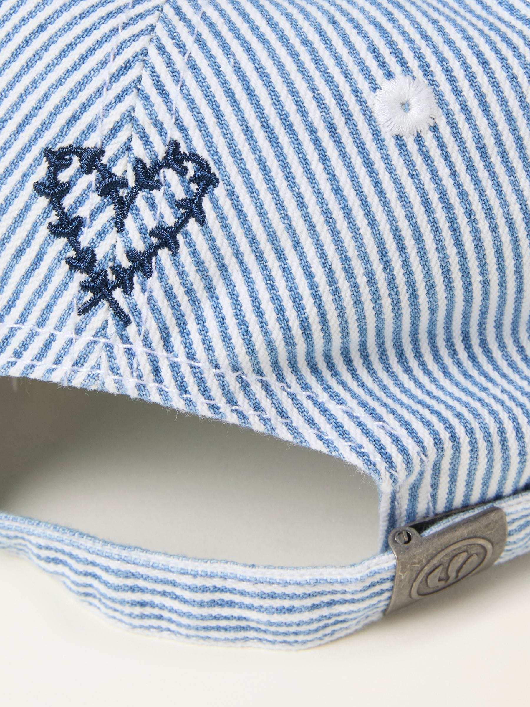 FatFace blue stripe heart embroidered cap (British brand)
