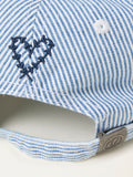 FatFace blue stripe heart embroidered cap (British brand)