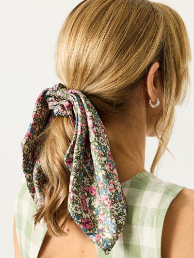 Next FatFace Green Ditsy Tie Scrunchie- Buy online at McGrocer