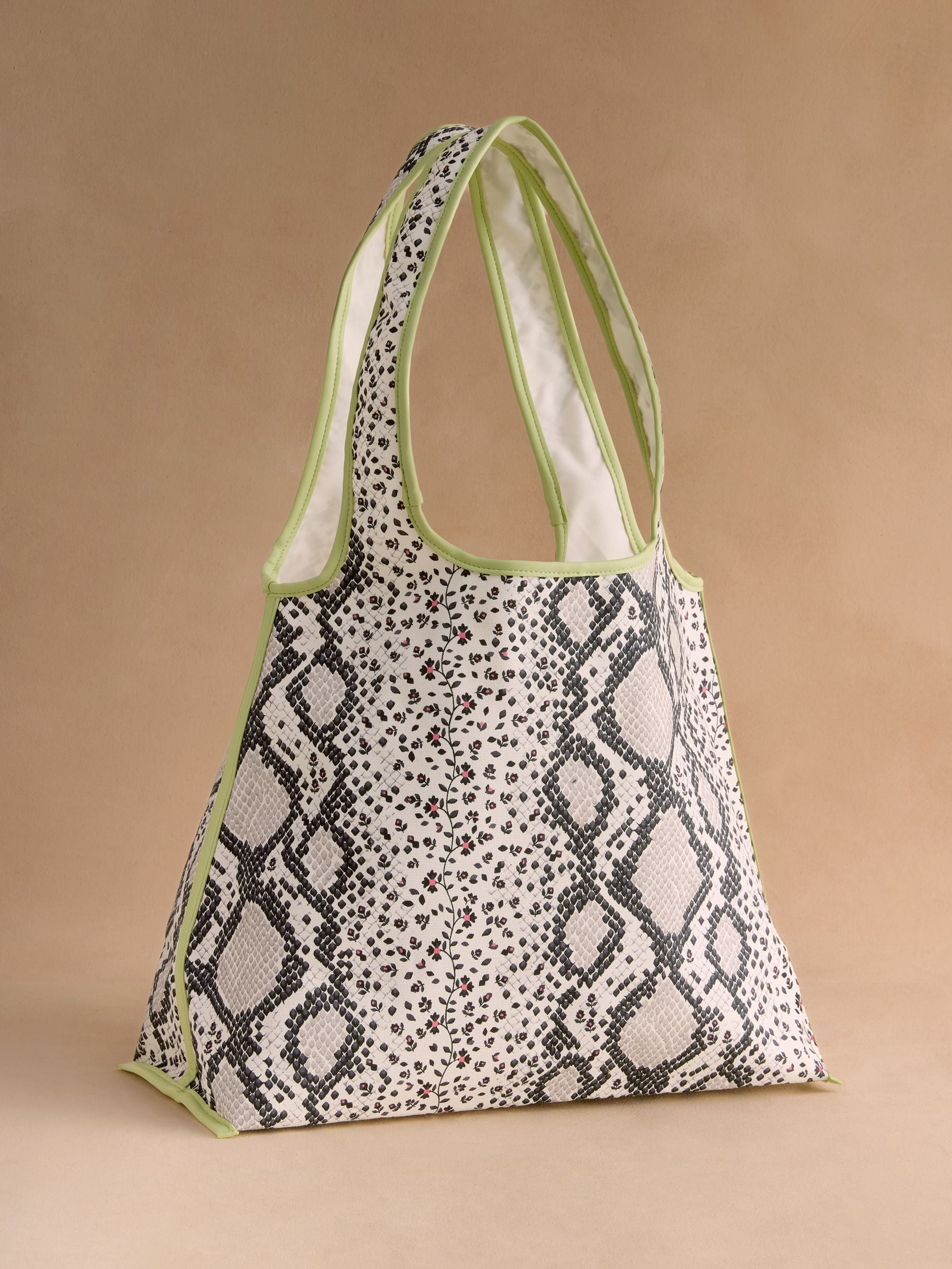 Cath Kidston Marylebone snake print shopper bag, imported from the UK