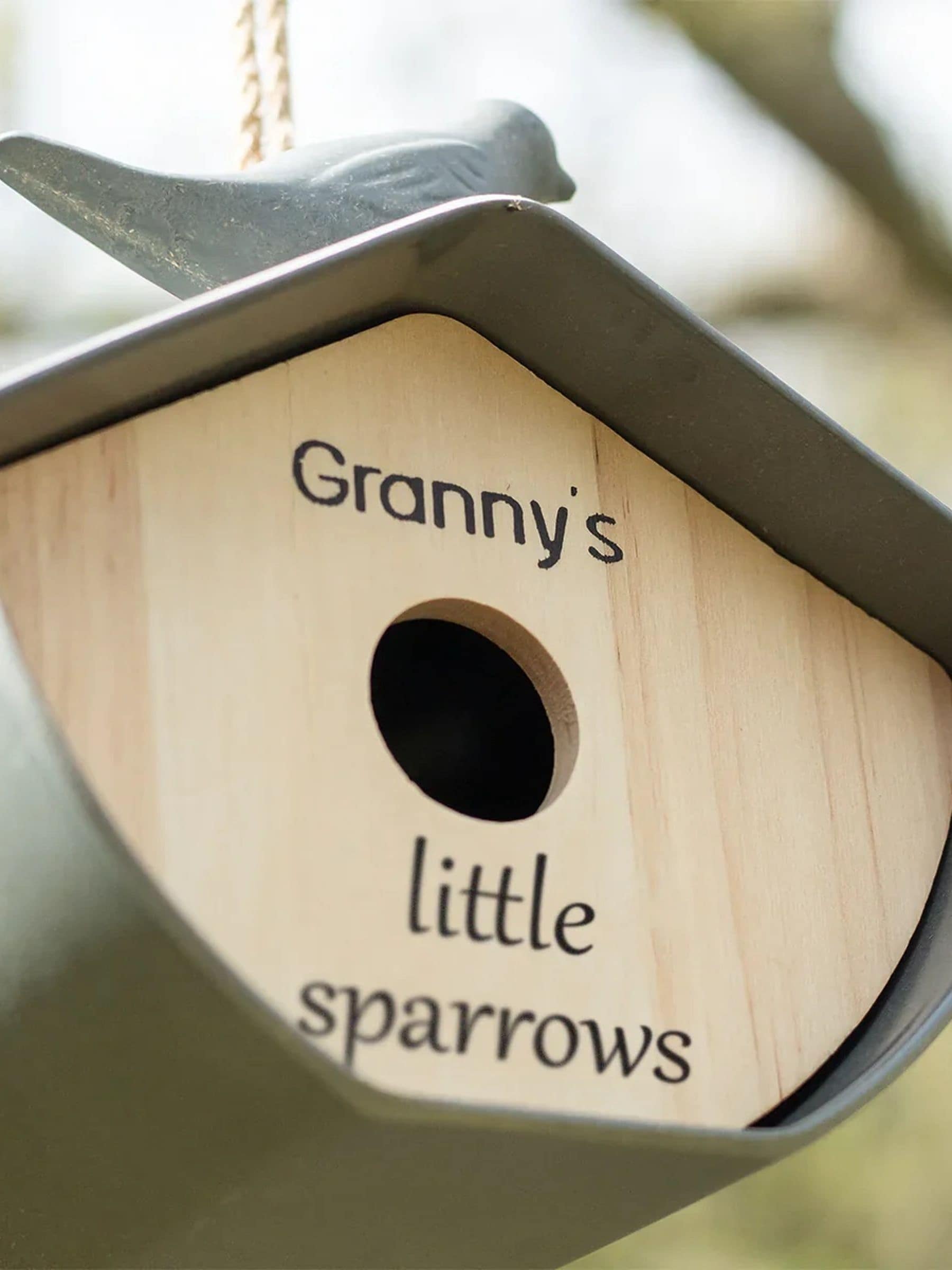 Jonnys Sister personalised Father's Day bird house, imported from the UK