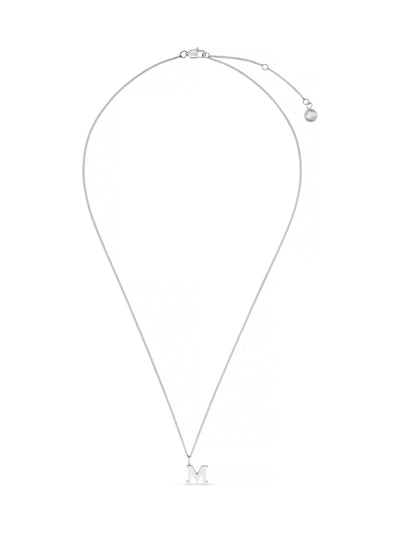 Next Gold Tone M Initial Waterproof Necklace with Gift Box- Buy online at McGrocer