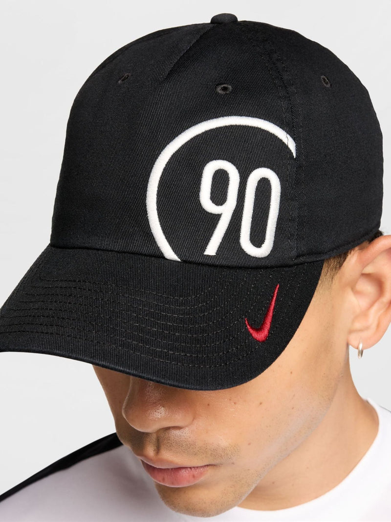 Nike Club Cap black unstructured 100% cotton, imported from the UK