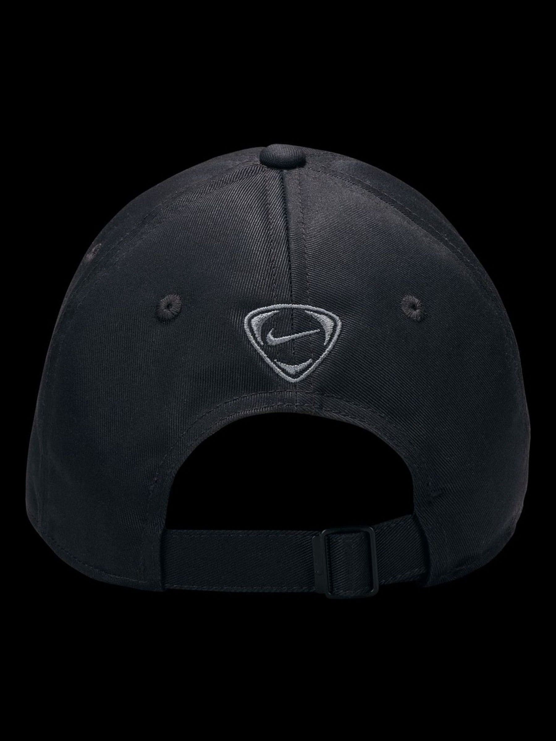 Nike Club Cap black unstructured 100% cotton, imported from the UK