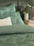 Duvet Day Green Seville Leaf duvet cover set - British product