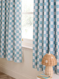 Jojo Maman Bébé checkerboard blackout curtains (British brand)