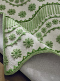 Cath Kidston Green Spitalfields tufted wool rug, imported from the UK