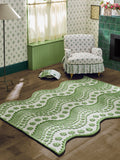 Cath Kidston Green Spitalfields tufted wool rug, imported from the UK