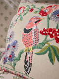 Cath Kidston embroidered birds and berries cushion 45cm, UK version