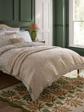 Nina Campbell Natural Floral Jacquard throw 150x200cm - British product