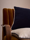 The Set cotton linen cushion covers navy natural 45cm (British brand)