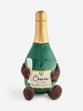 Green Cheers bottle plush ornament 18cm, imported from the UK