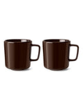 LSA International set of two white collective porcelain mugs, 370ml each, UK version