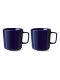 LSA International Set of 2 White Collective Porcelain Mugs 370ml