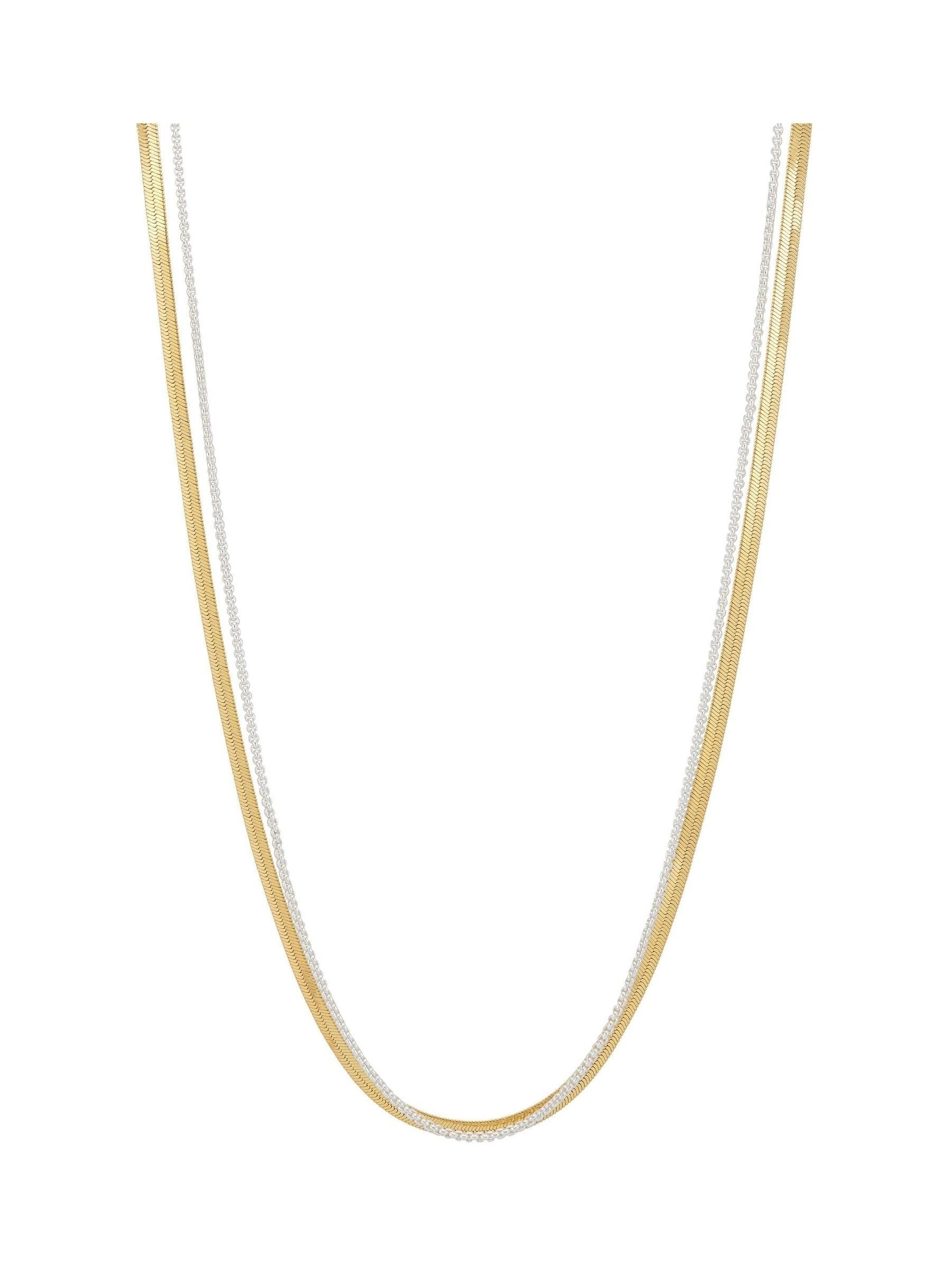 Estella Bartlett gold herringbone chain necklace - British product