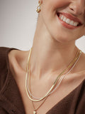 Estella Bartlett gold herringbone chain necklace - British product