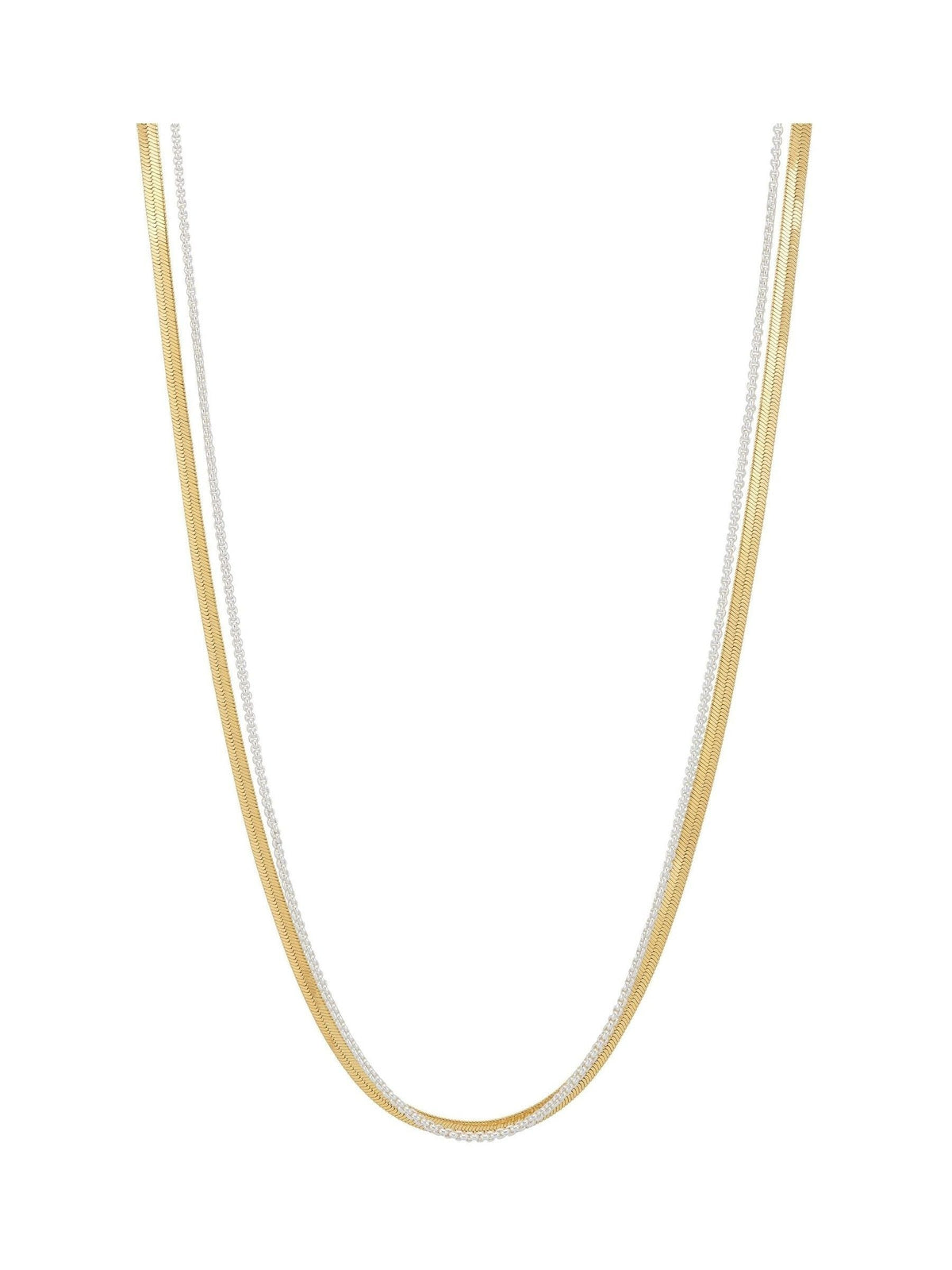 Estella Bartlett gold herringbone chain necklace - British product