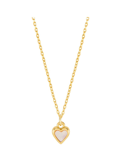 Next Gold Tone Pink Pearl Heart Necklace Adjustable 44-48 cm- Buy online at McGrocer