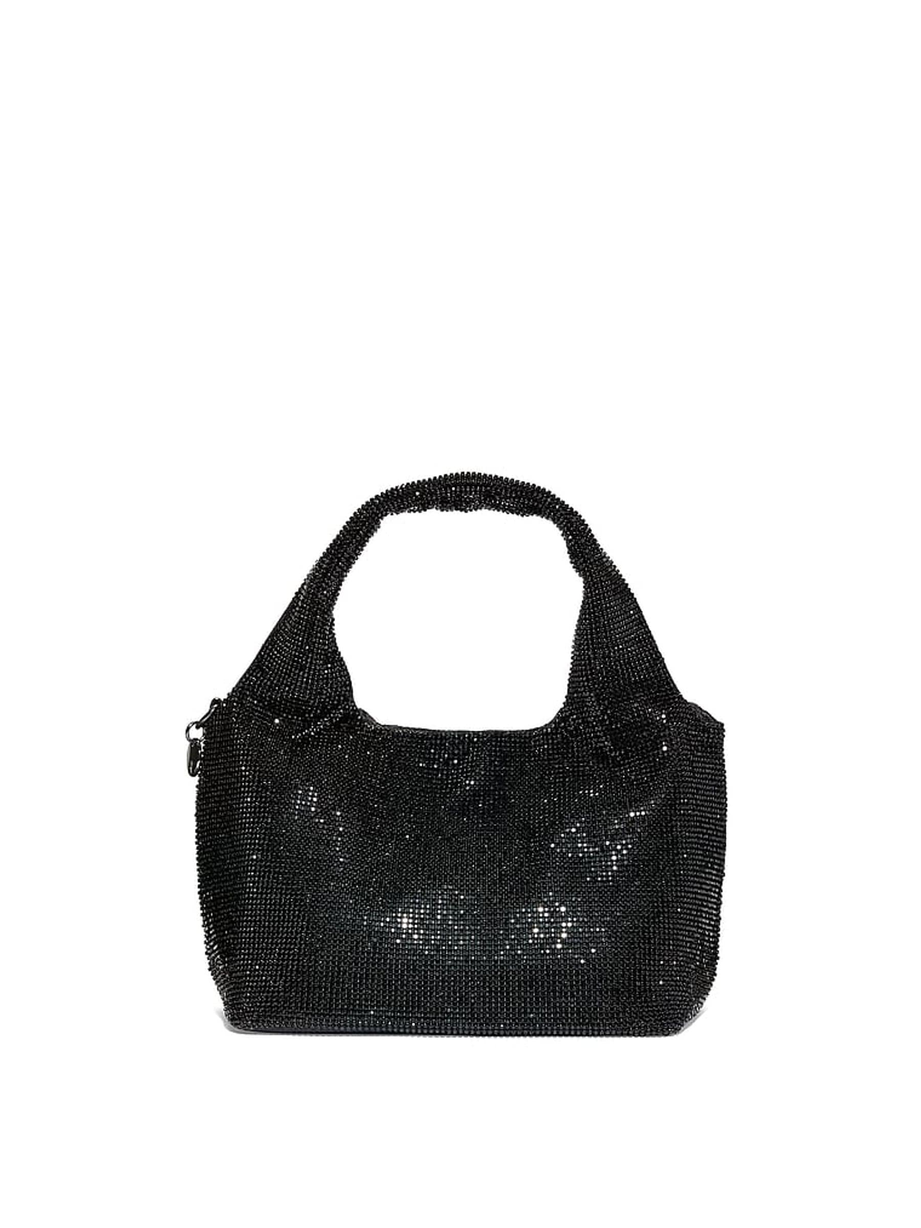 Victoria's Secret black diamanté slouchy mini bag, UK version