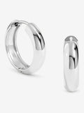 Jon Richard Gold Plated Stainless Steel Waterproof Small Flat Surface Hoop Earrings