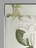 Green floral Roman blinds 910x910mm, imported from the UK