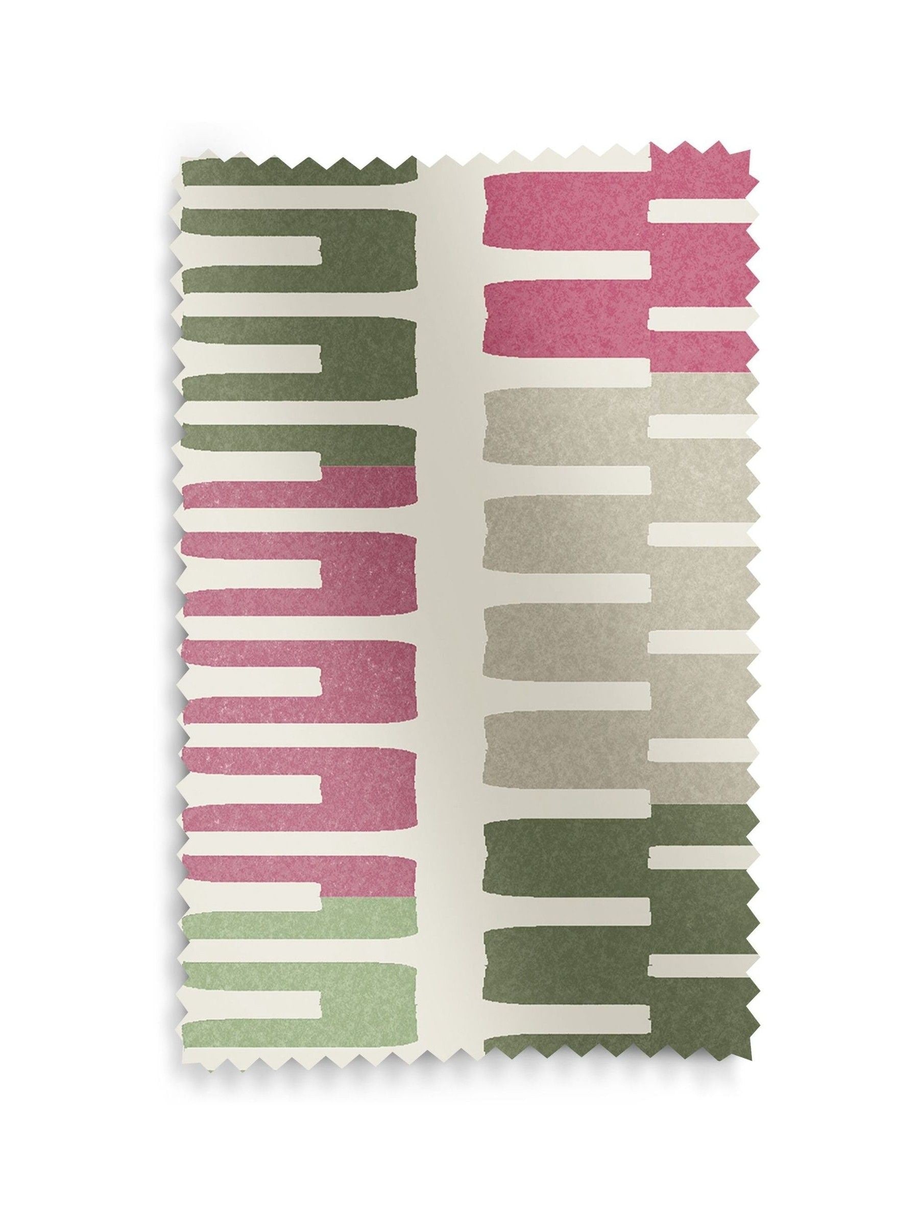 Pink Retro Geo Roman blind made to measure 100% cotton - British product