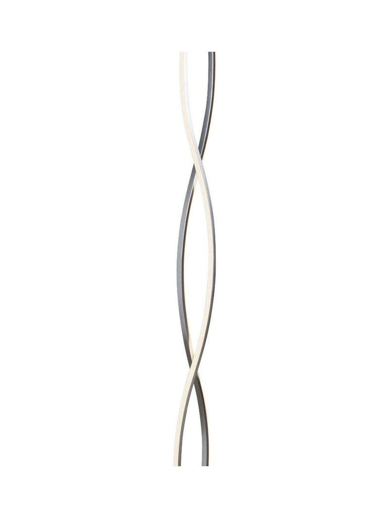 Searchlight Wave floor lamp chrome white, imported from the UK