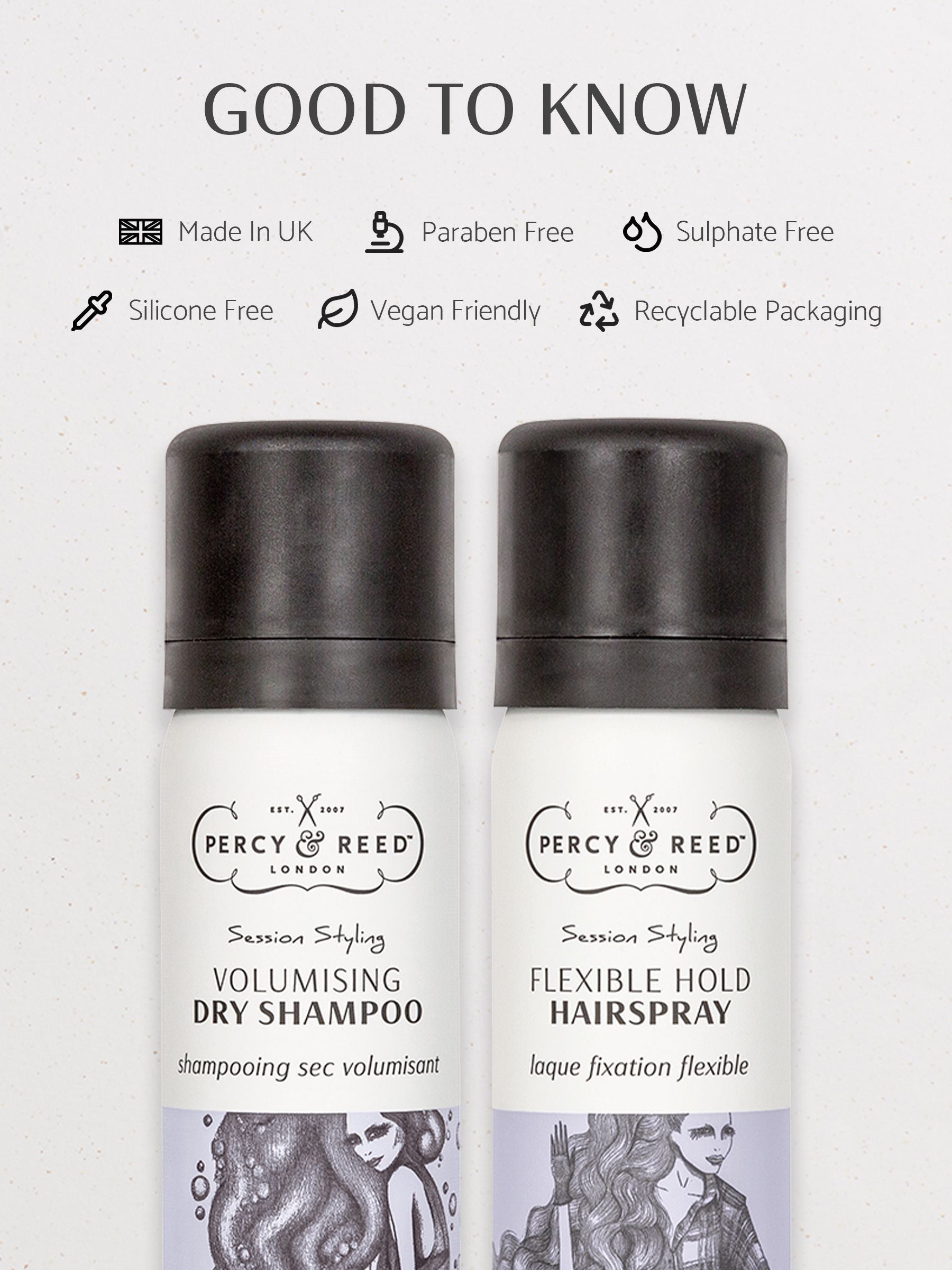 Percy & Reed Refresh and Go Haircare Gift Set, imported from the UK