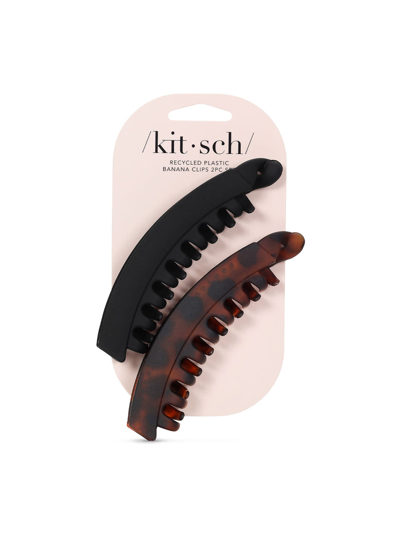 Kitsch banana hair clips set 2 piece, UK version