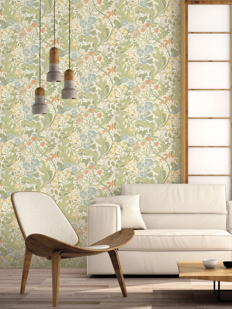 Galerie wallpaper sample floral print A4 - British product