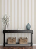 Style Sisters beige medium stripe A4 wallpaper sample - British product