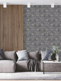 Laurence Llewelyn-Bowen Green Rambleicious Floral Print A4 Wallpaper Sample