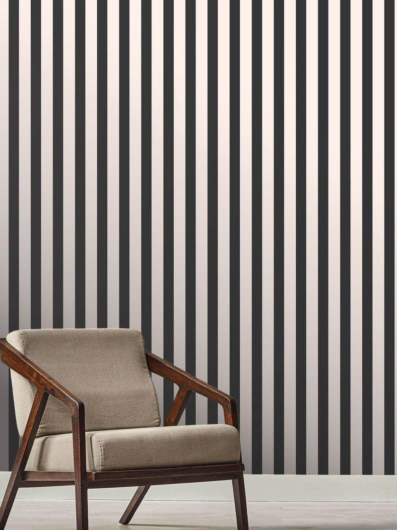 Style Sisters beige thin stripe wallpaper sample A4 (British brand)