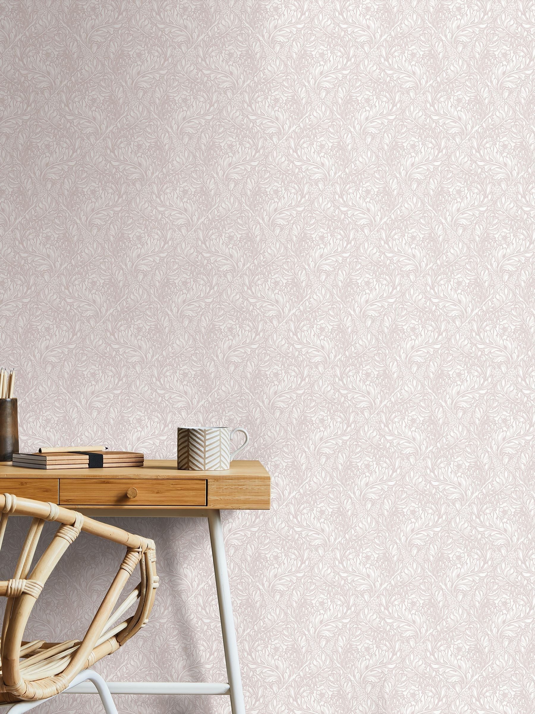 Laurence Llewelyn-Bowen Green Rambleicious Floral Print A4 Wallpaper Sample