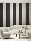 Style Sisters Beige Half Stripe A4 Wallpaper Sample