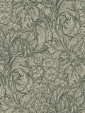 Laurence Llewelyn-Bowen wallpaper sample Hedgerovia green floral print A4 - British product