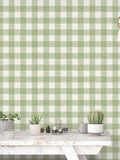 Galerie Green French Country Plaid A4 Wallpaper Sample