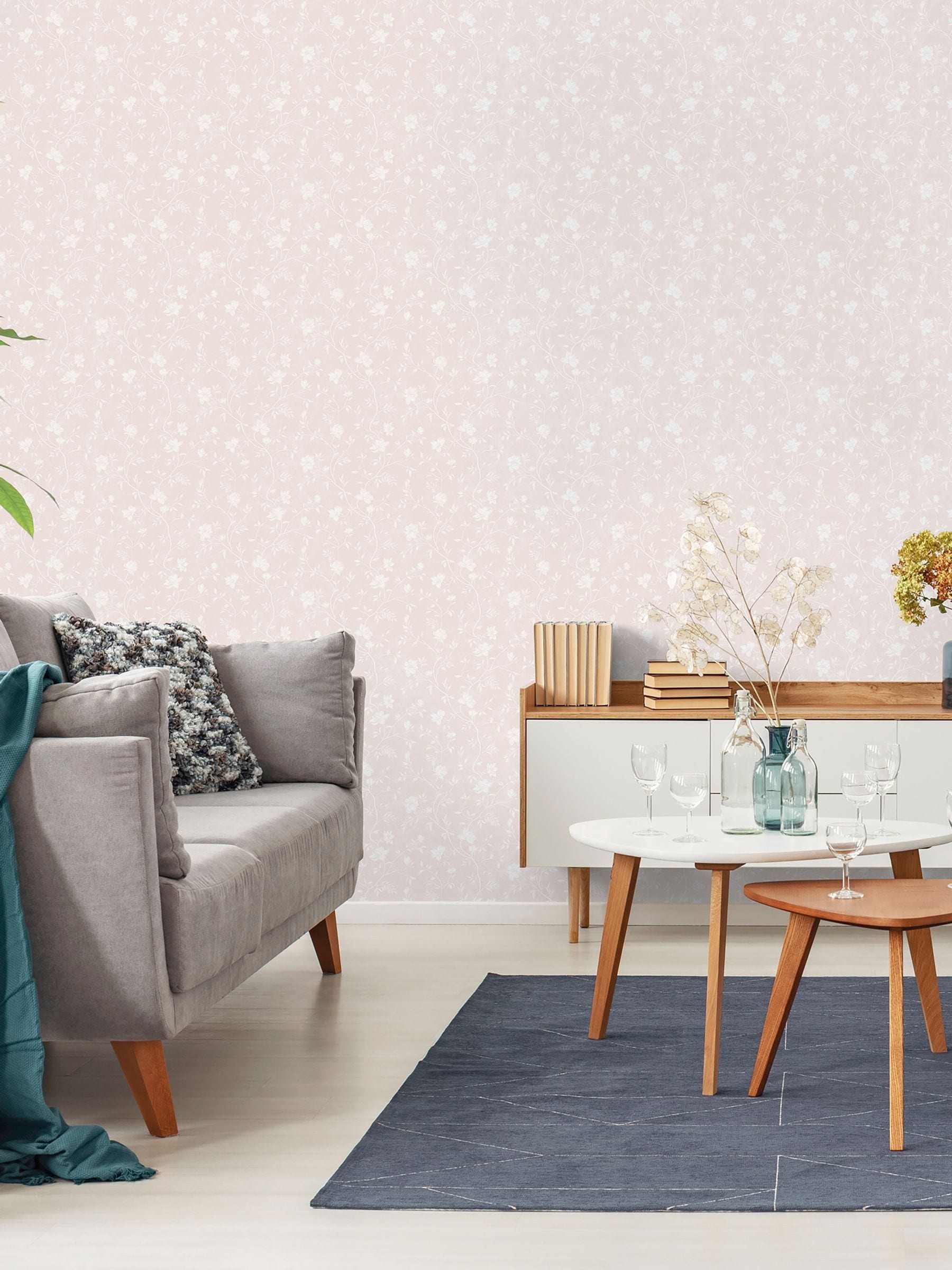 Galerie Green Spring Blossom Floral Print Wallpaper Sample A4