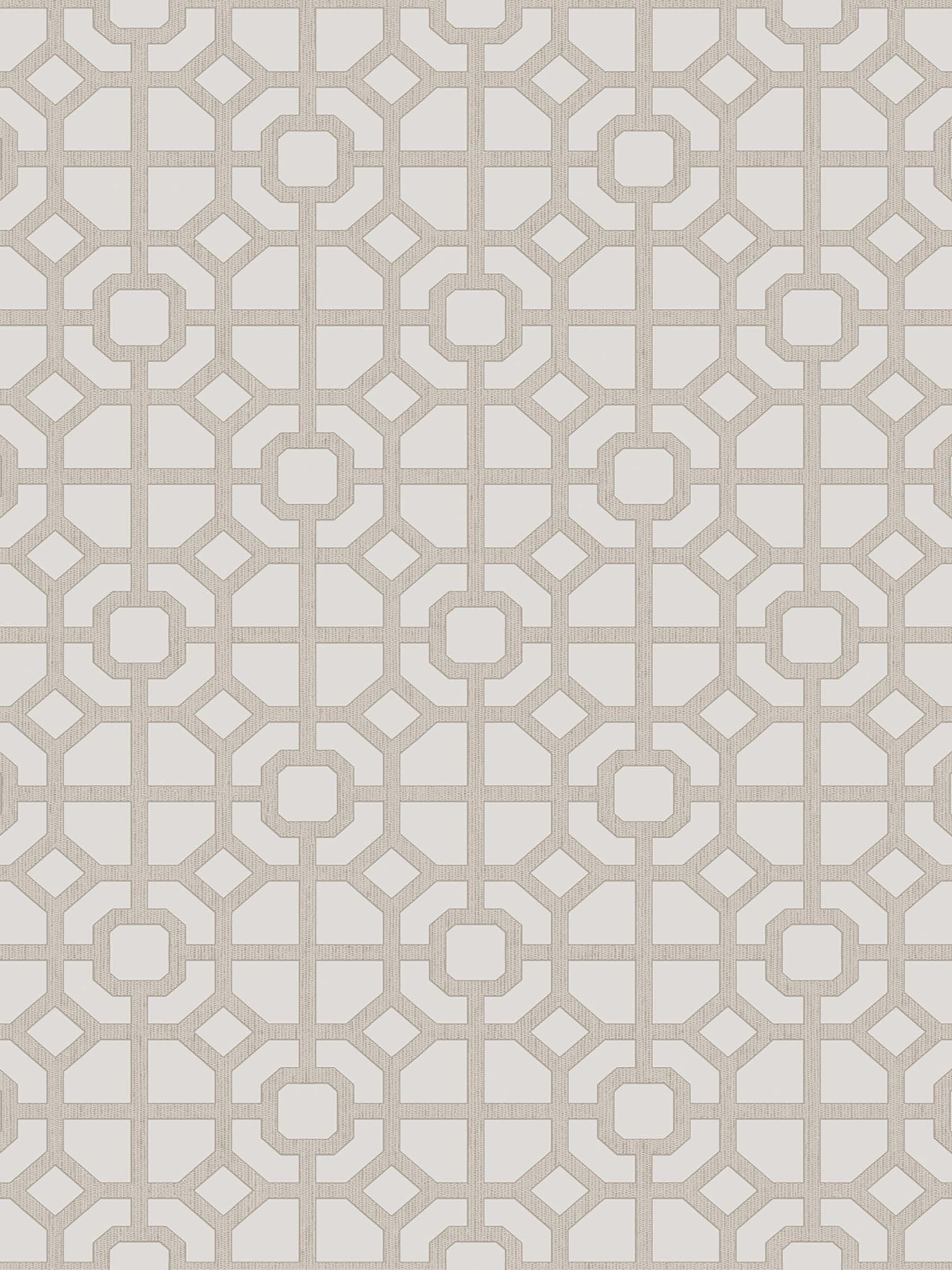 Galerie Bronze Brown Spring Blossom Lattice wallpaper sample, UK version