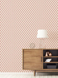 Galerie Red French Country Motif A4 Wallpaper Sample