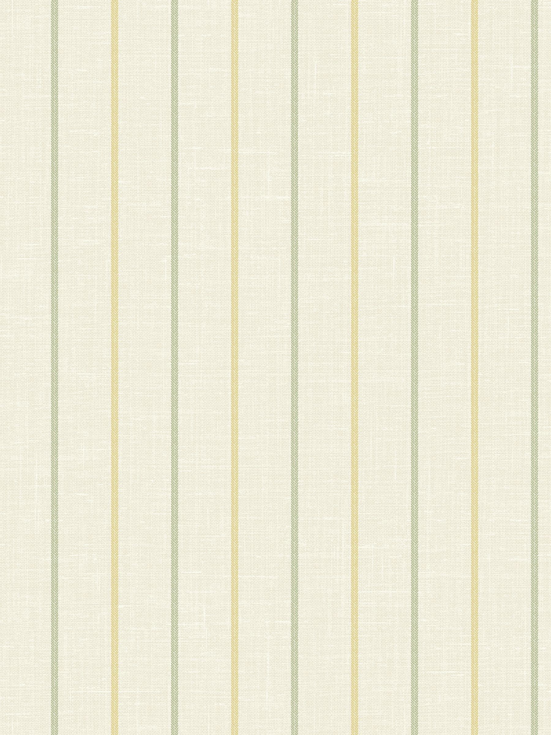 Galerie Green French Country Stripe A4 Wallpaper Sample
