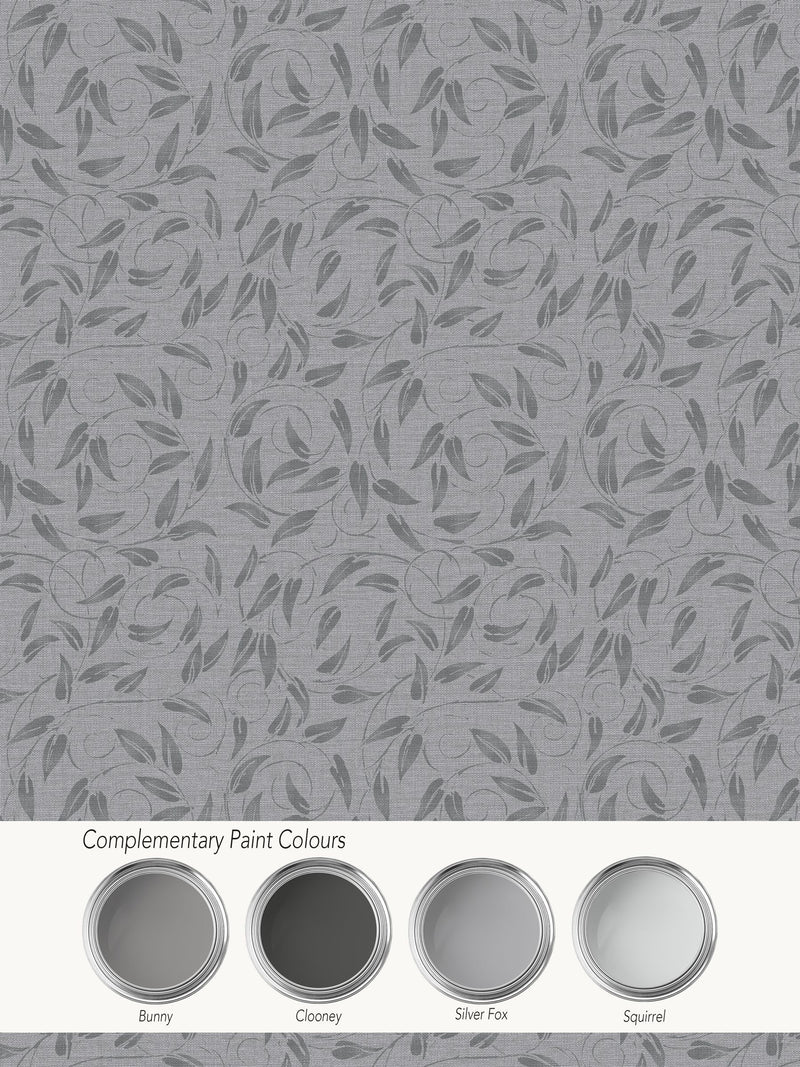 Laurence Llewelyn-Bowen wallpaper sample Beige Tit Willow Tree Leaf A4, imported from the UK