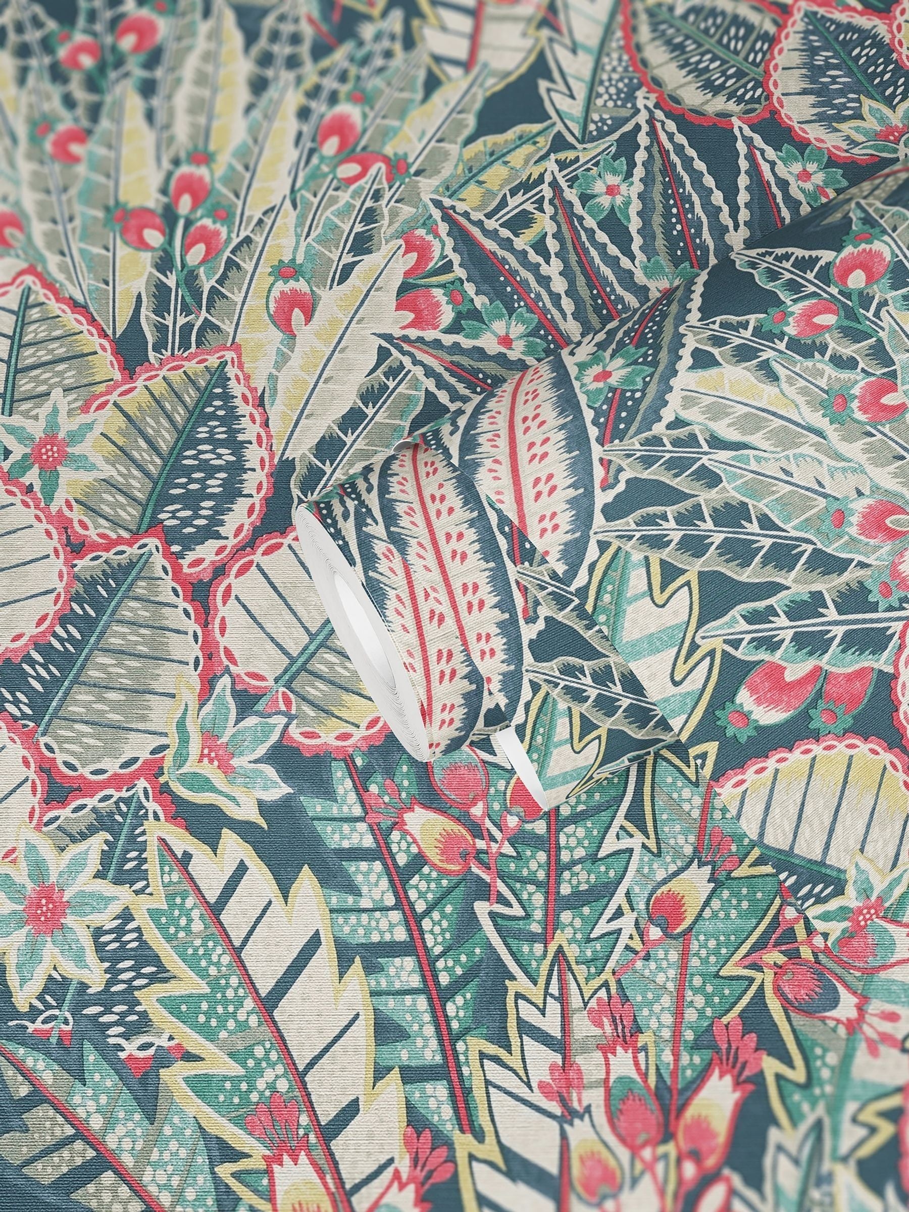 Galerie Welcome Home floral print wallpaper sample A4, imported from the UK