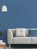 Galerie wallpaper sample Blue French Country Motif A4, imported from the UK