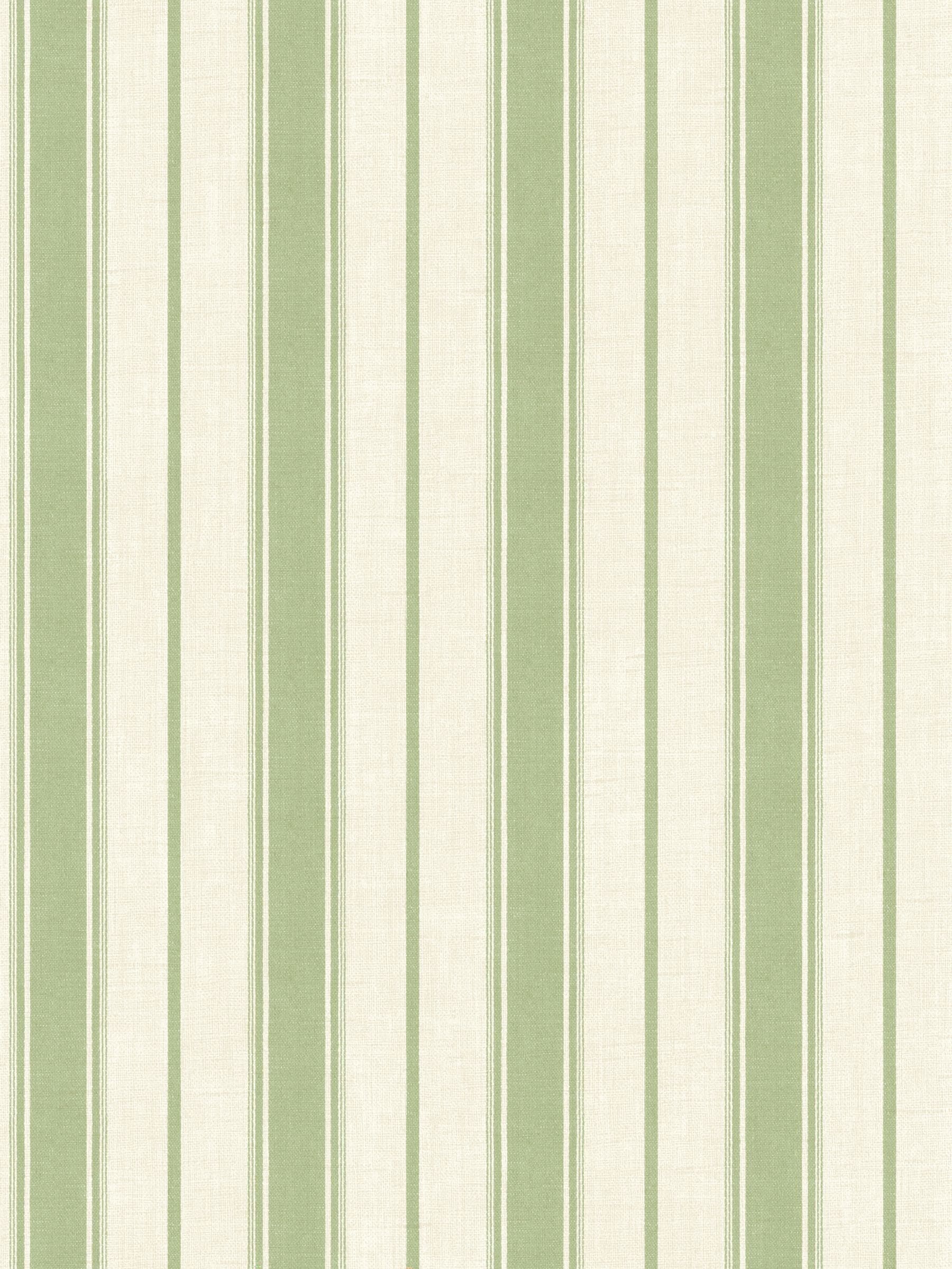 Galerie Green French Country Stripe wallpaper sample A4, imported from the UK