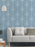 Galerie French Country Damask wallpaper sample A4 (British brand)