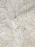 Galerie beige tree leaf A4 wallpaper sample, UK version