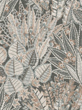 Galerie Bronze Brown floral A4 wallpaper sample, imported from the UK